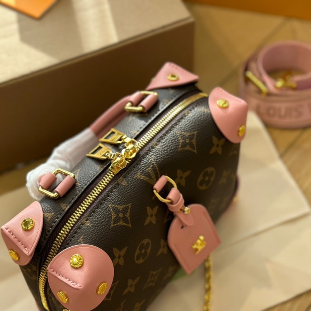 Louis Vuitton Peptite Malle Souple Peach 20Cm M45531