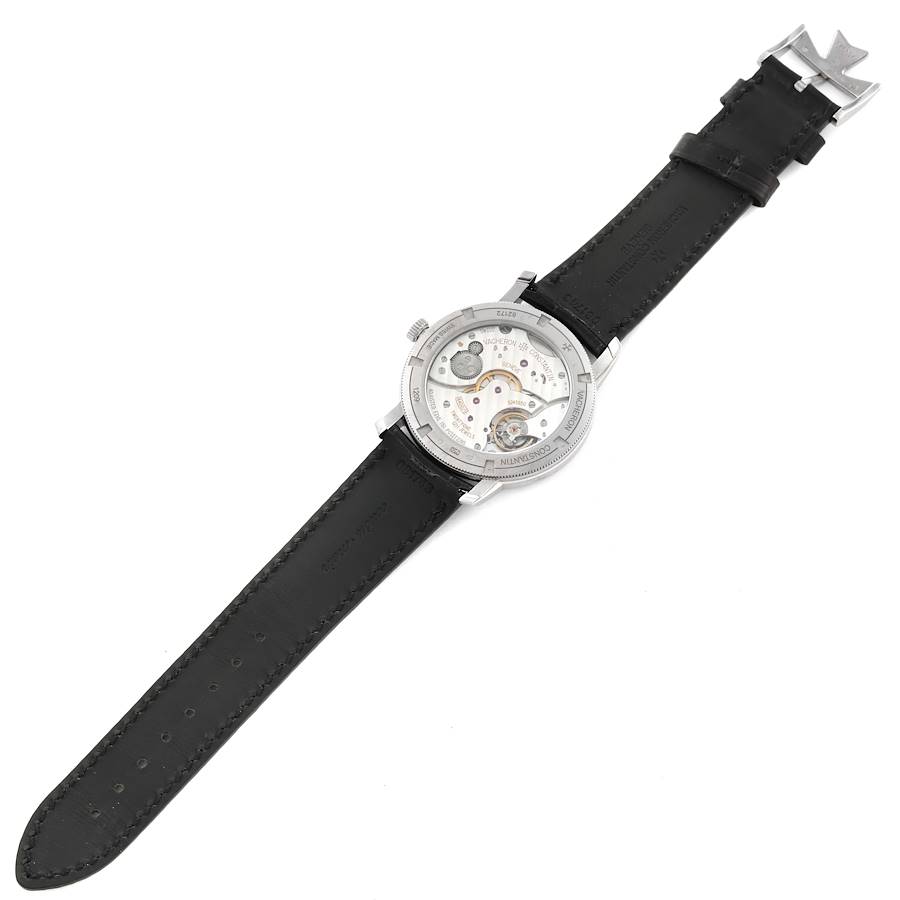Vacheron Constantin Traditionnelle Silver Dial White Gold Mens Watch 82172