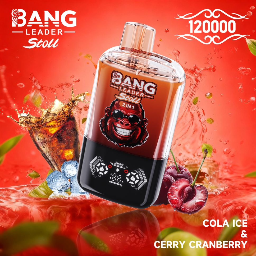 Bang Leader Stoll 120K Puffs 2-in-1 Prefilled Vape Device - Dual Flavour, Rechargeable, 650mAh