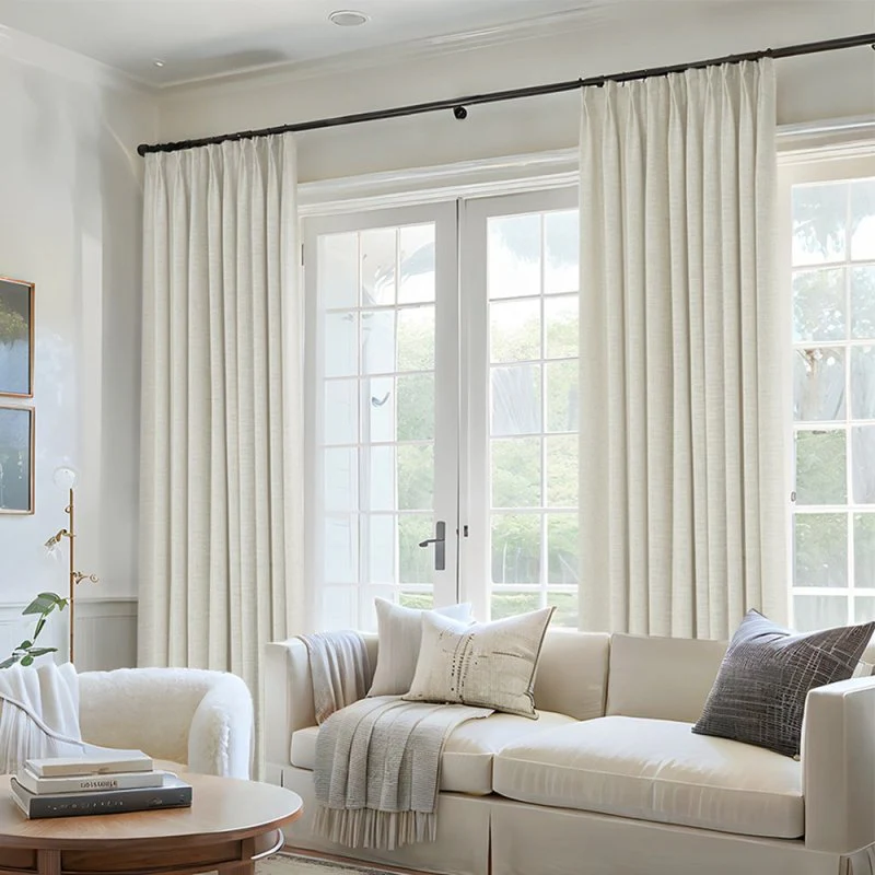 Custom Heavyweight Linen Drape Pleated - 36 Colors