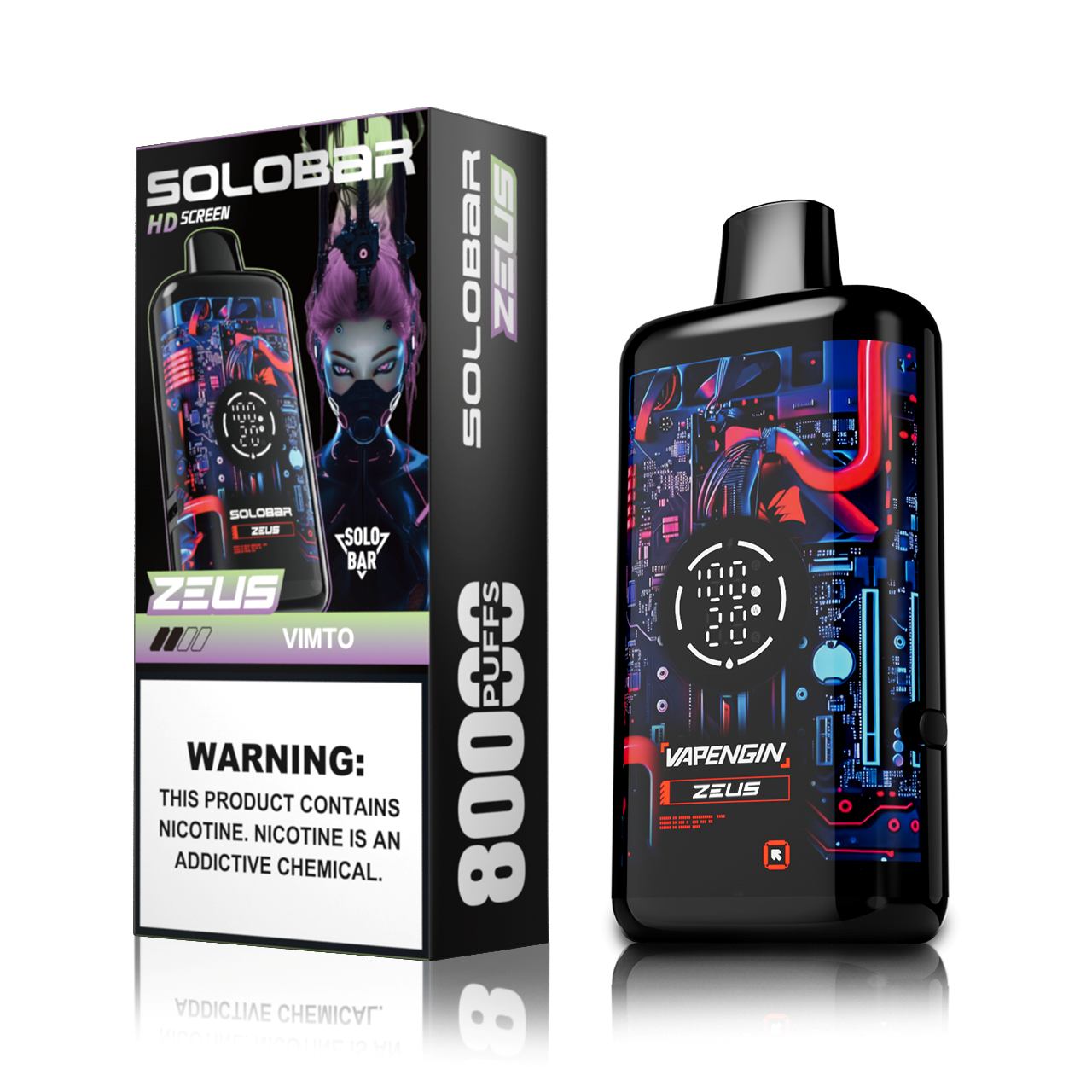 🔥 Solobar Zeus 80K Disposable Vape — Do 80 000 Zaciągnięć Pełnych Smaku | Szybka wysyłka z magazynu w Polsce 🚚