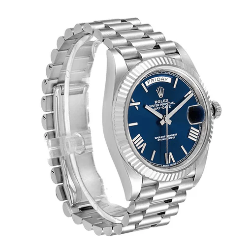 Rolex Day-Date 228239-0002 Super Clone White Gold Blue Dial