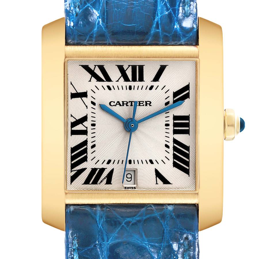 Cartier Tank Francaise Large Yellow Gold Automatic Mens Watch W5000156