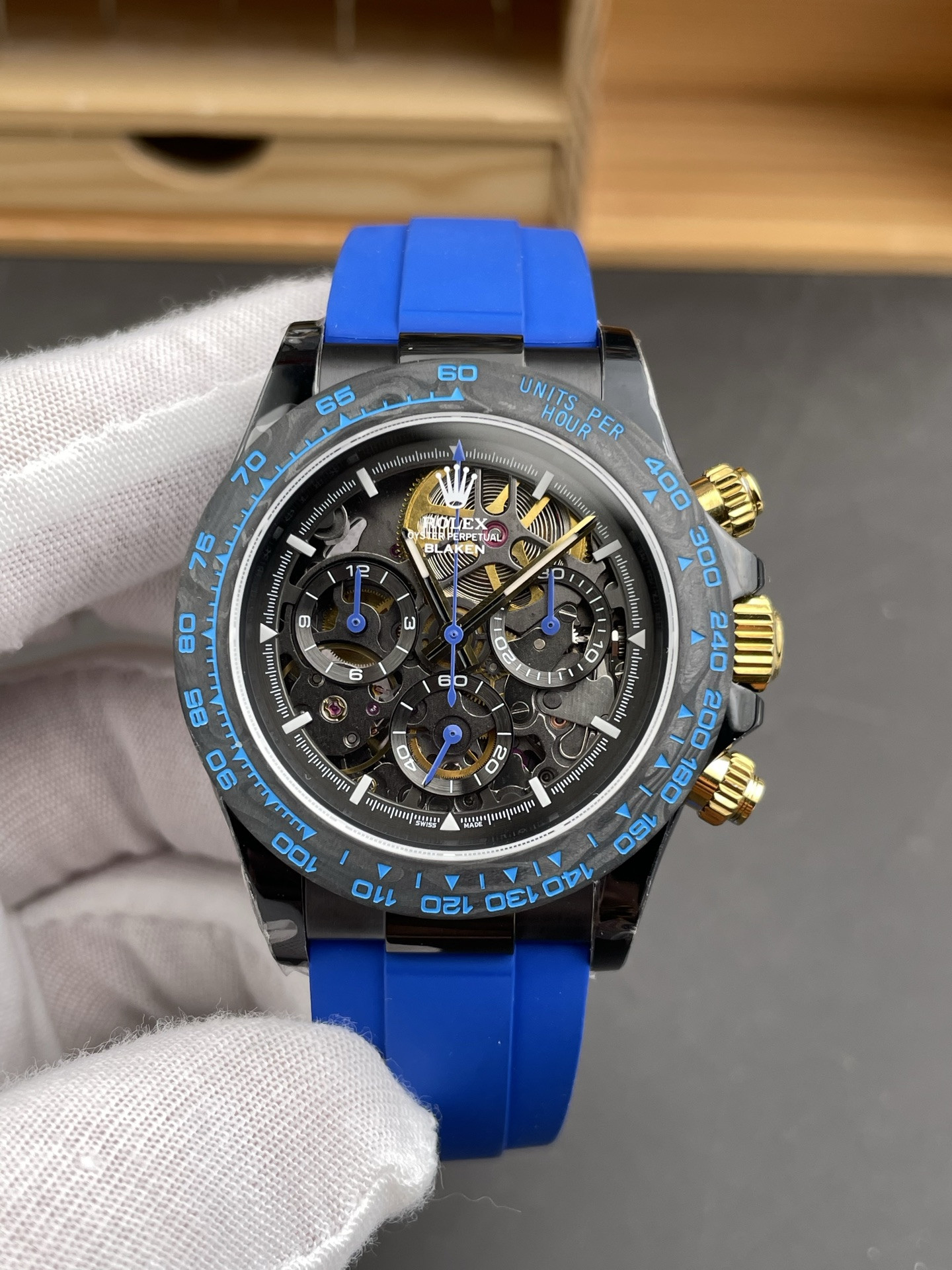 Skeleton Daytona Black Steel
