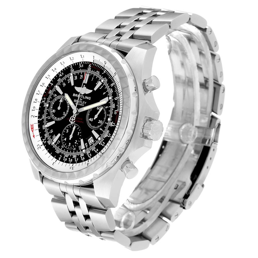 Breitling Bentley Motors T Black Dial Chronograph Mens Watch A25363
