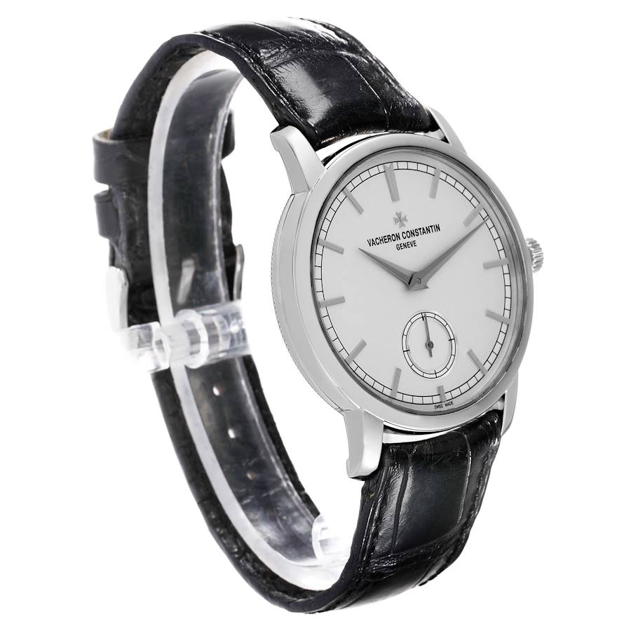 Vacheron Constantin Traditionnelle Silver Dial White Gold Mens Watch 82172