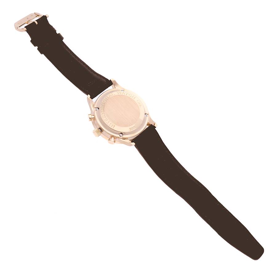 IWC Portuguese Chronograph Rose Gold Silver Dial Mens Watch IW371402