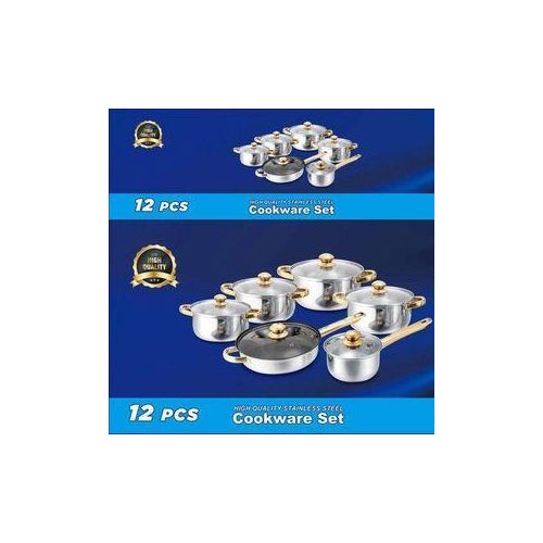 12-piece high-quality stainless steel cookware set