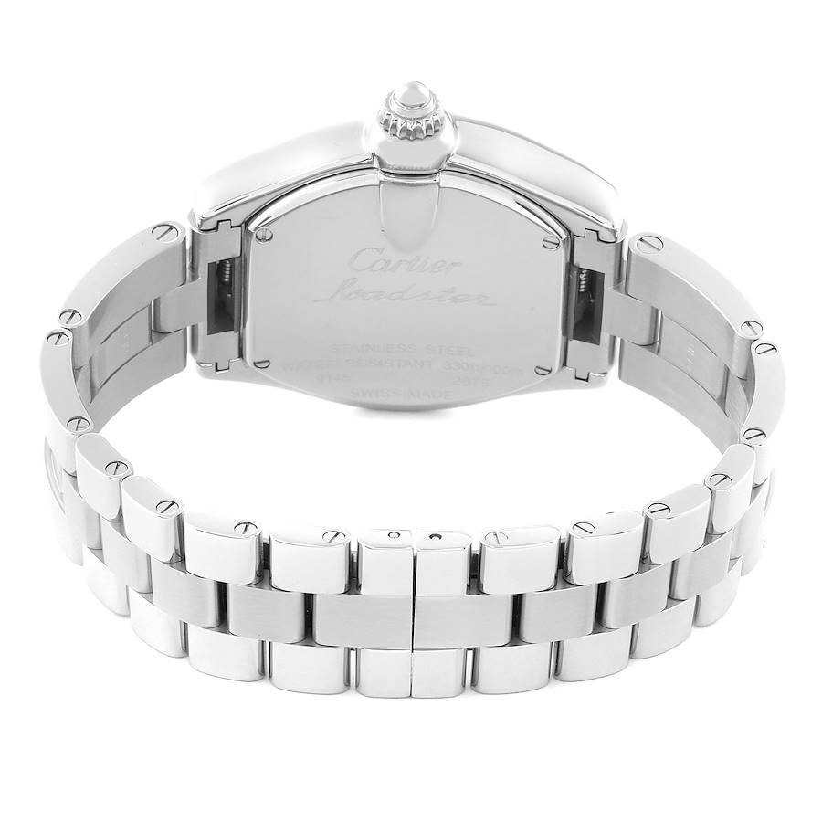 Cartier Roadster Mother of Pearl Dial Steel Ladies Watch W6206006