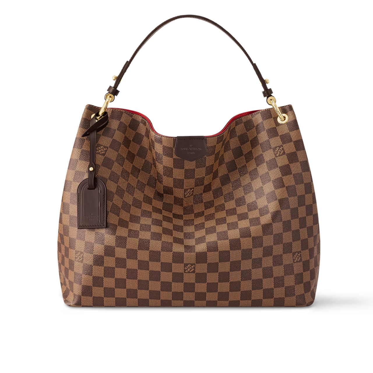 Louis Vuitton Graceful MM Damier Ebene Canvas Hobo Bag Brown 41cm N44045