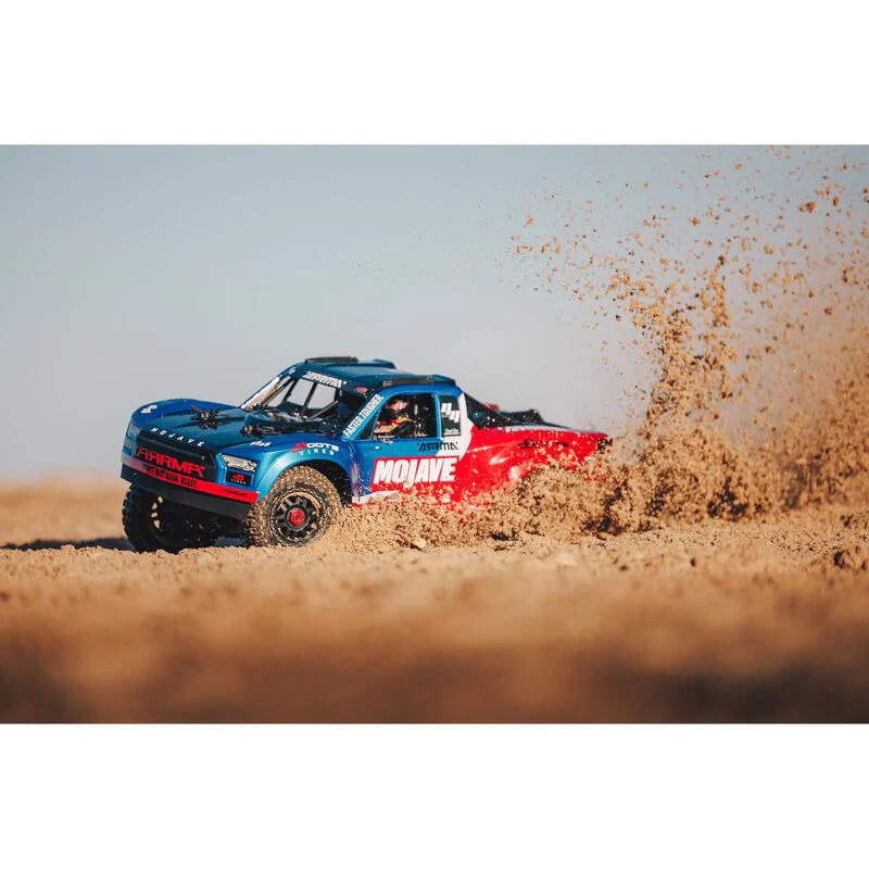 ARRMA MOJAVE 4X4 4S BLX 1/8th Scale Desert Truck Blu/Red