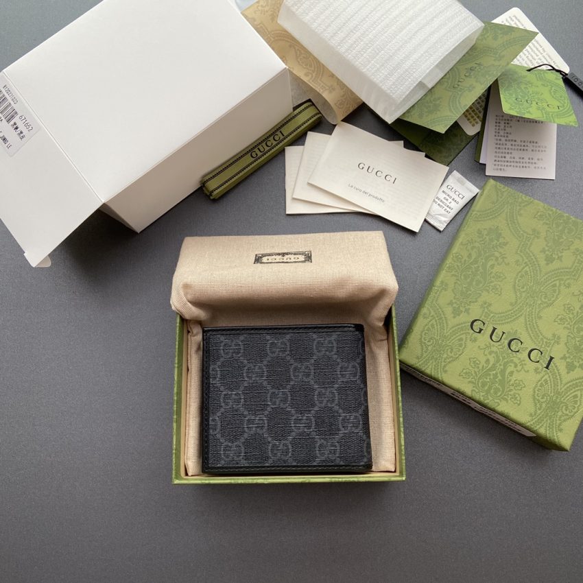 Replica Gucci Interlocking Wallet Black