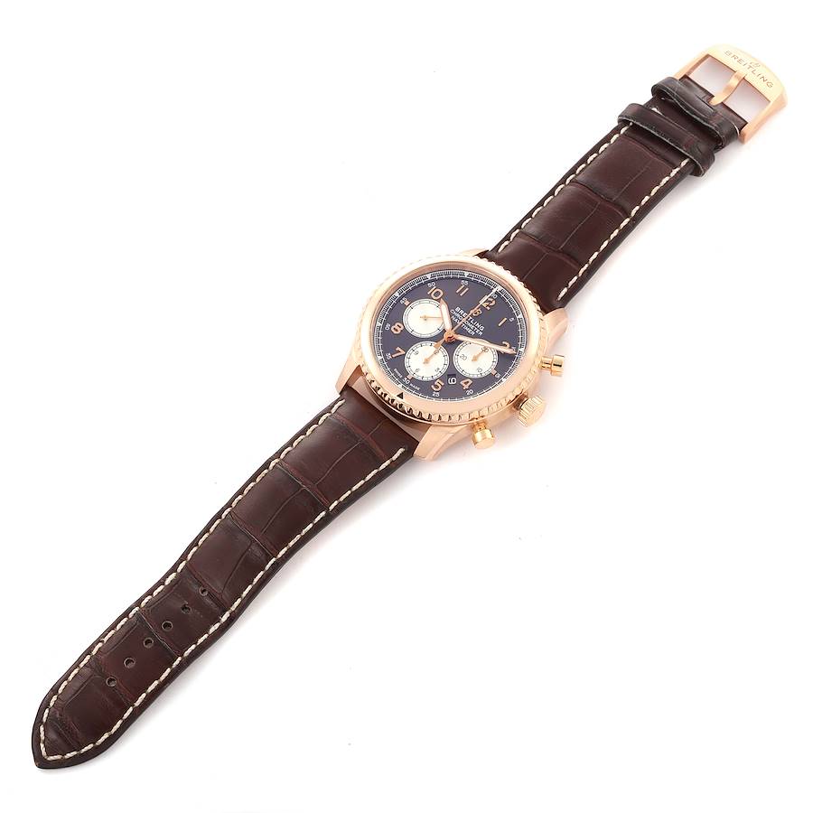 Breitling Navitimer Aviator 8 B01 Rose Gold Mens Watch RB0117