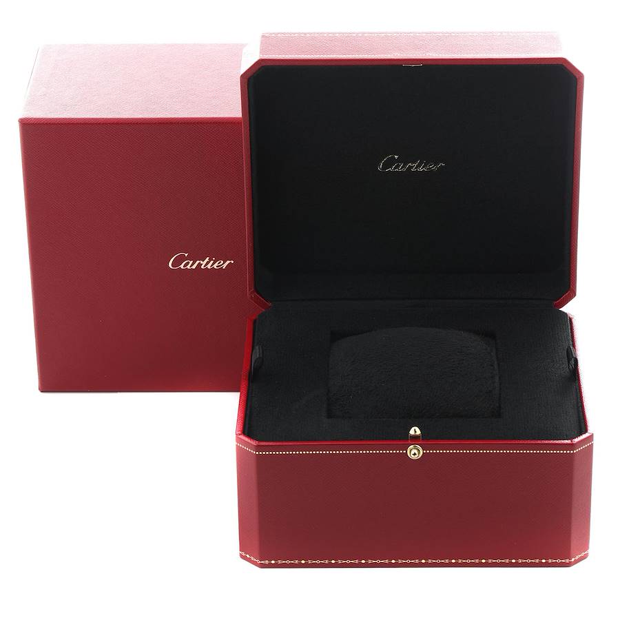 Cartier Calibre Rose Gold Brown Dial Automatic Mens Watch W7100040