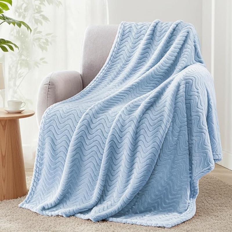 VELVETIER Mezcla Fleece Throw Blanket for Couch