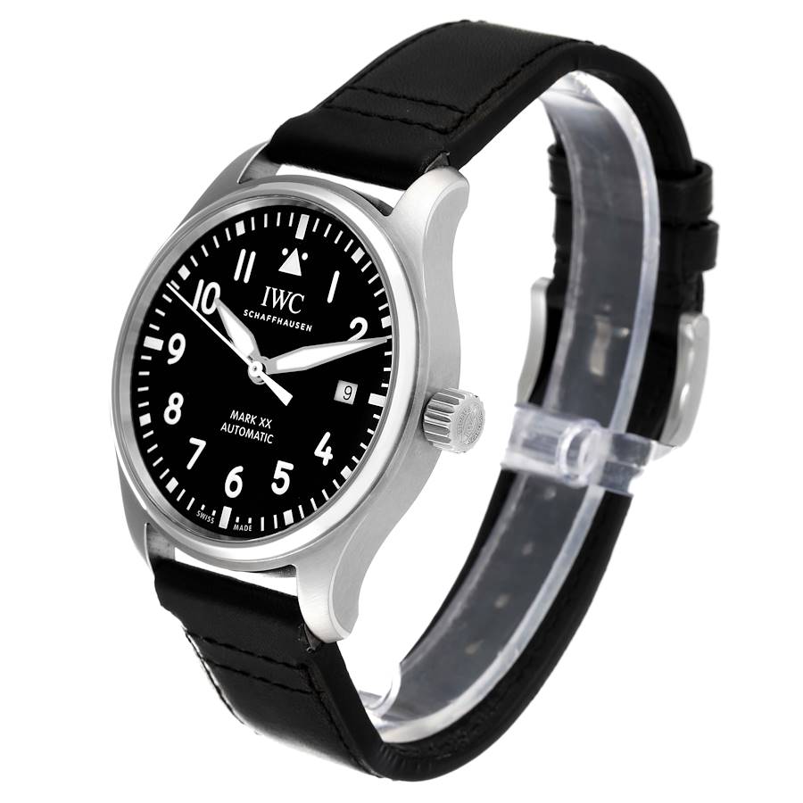 IWC Pilot Mark XX Black Dial Steel Mens Watch IW328201