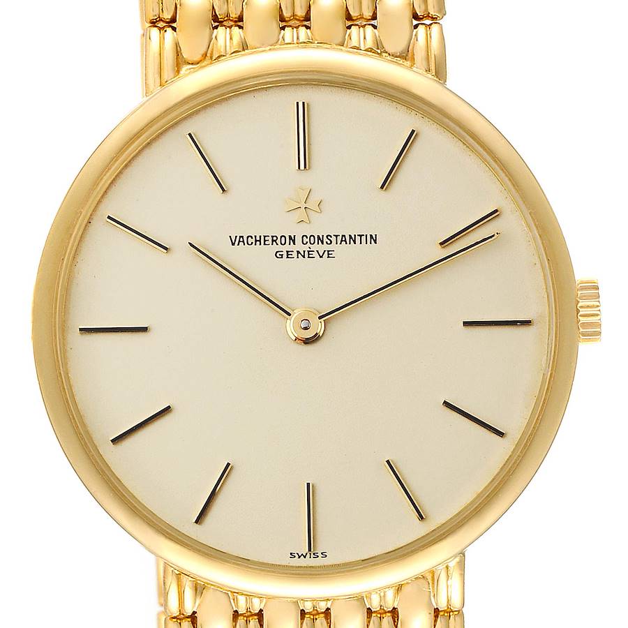 Vacheron Constantin 18K Yellow Gold Mechanical Vintage Mens Watch 39015