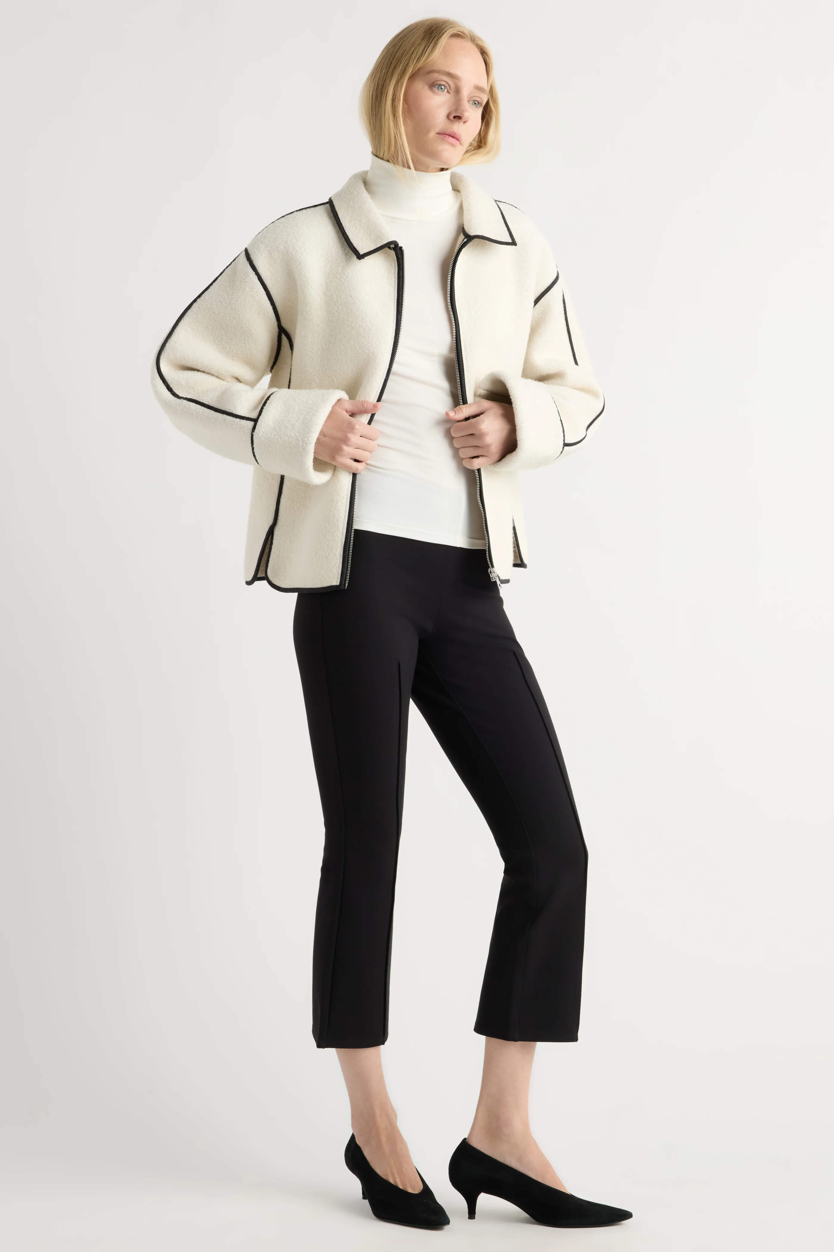 Madison Contrast Trim Coat