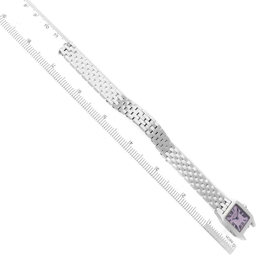 Cartier Santos Demoiselle Purple Dial Small Ladies Watch W2510002