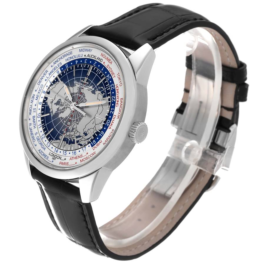 Jaeger LeCoultre Geophysic Universal Time Steel Mens Watch 503.8.T2.S Q8108420 Card