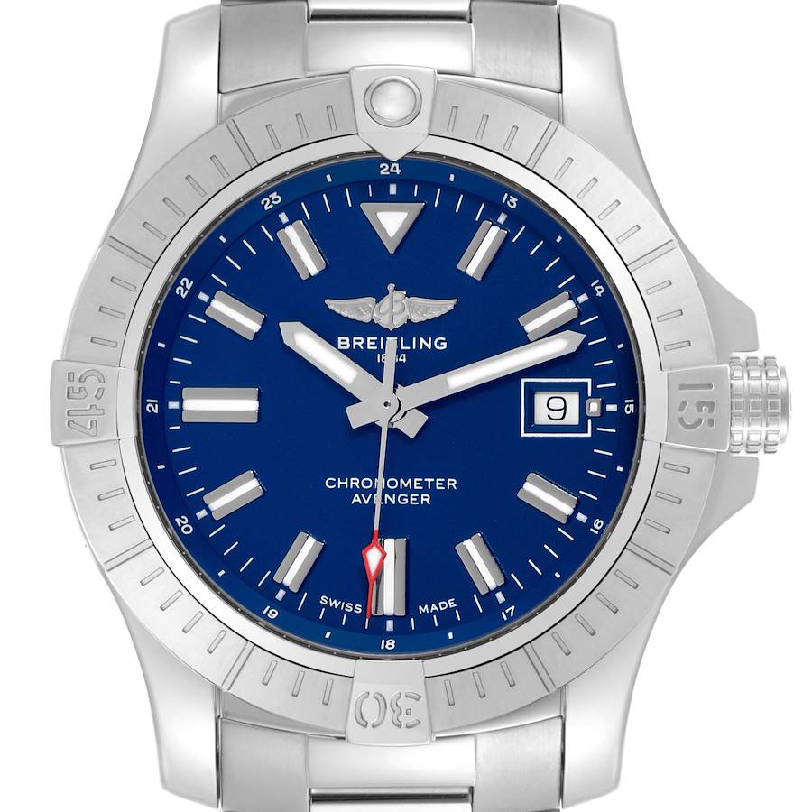 Breitling Avenger 43mm Blue Dial Steel Mens Watch A17318