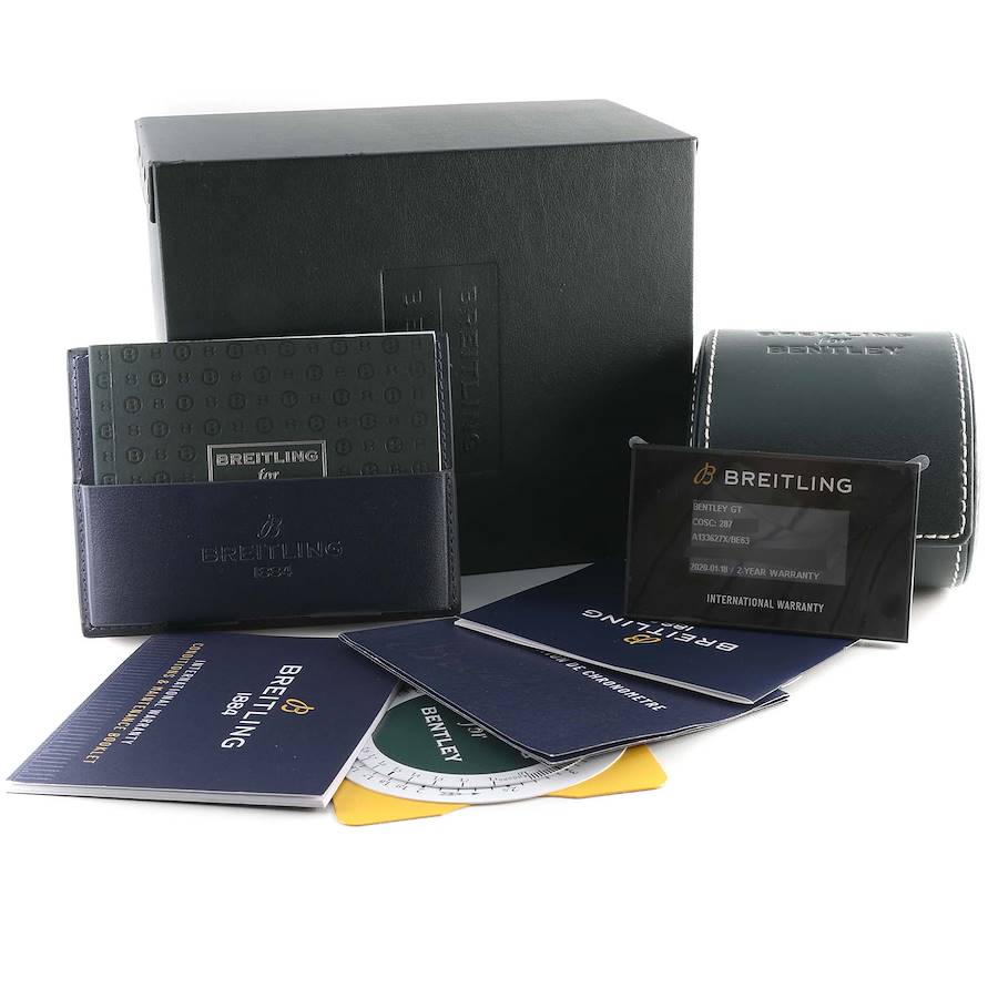 Breitling Bentley Motors GT Blue Mother of Pearl Dial Watch A13362