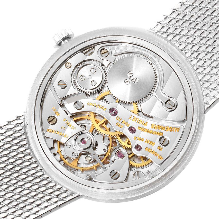 Audemars Piguet White Gold Blue Diamond Dial Cocktail Ladies Watch