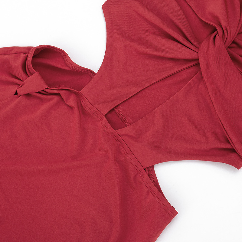 Women Hollow-Out One-Sleeve Sexy Dress