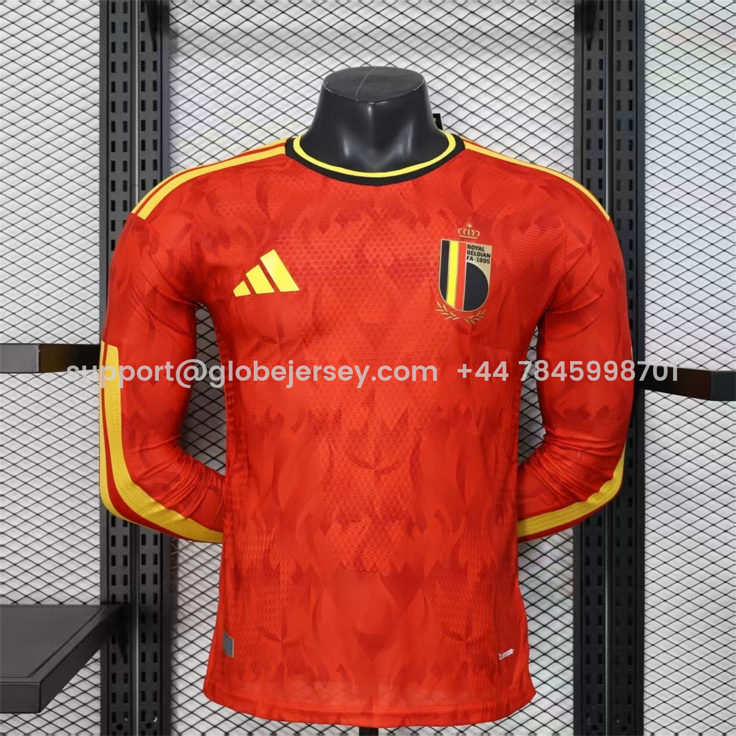 Belgium 2026 Home Long Sleeves Jersey - Player Version