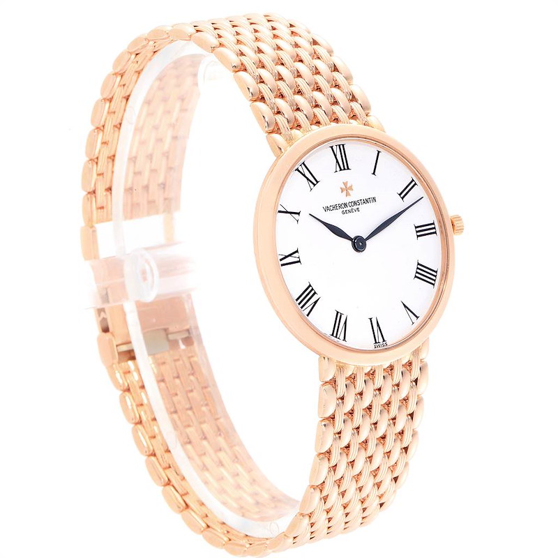 Vacheron Constantin Patrimony 18K Rose Gold Ultra Thin Mens Watch 33093