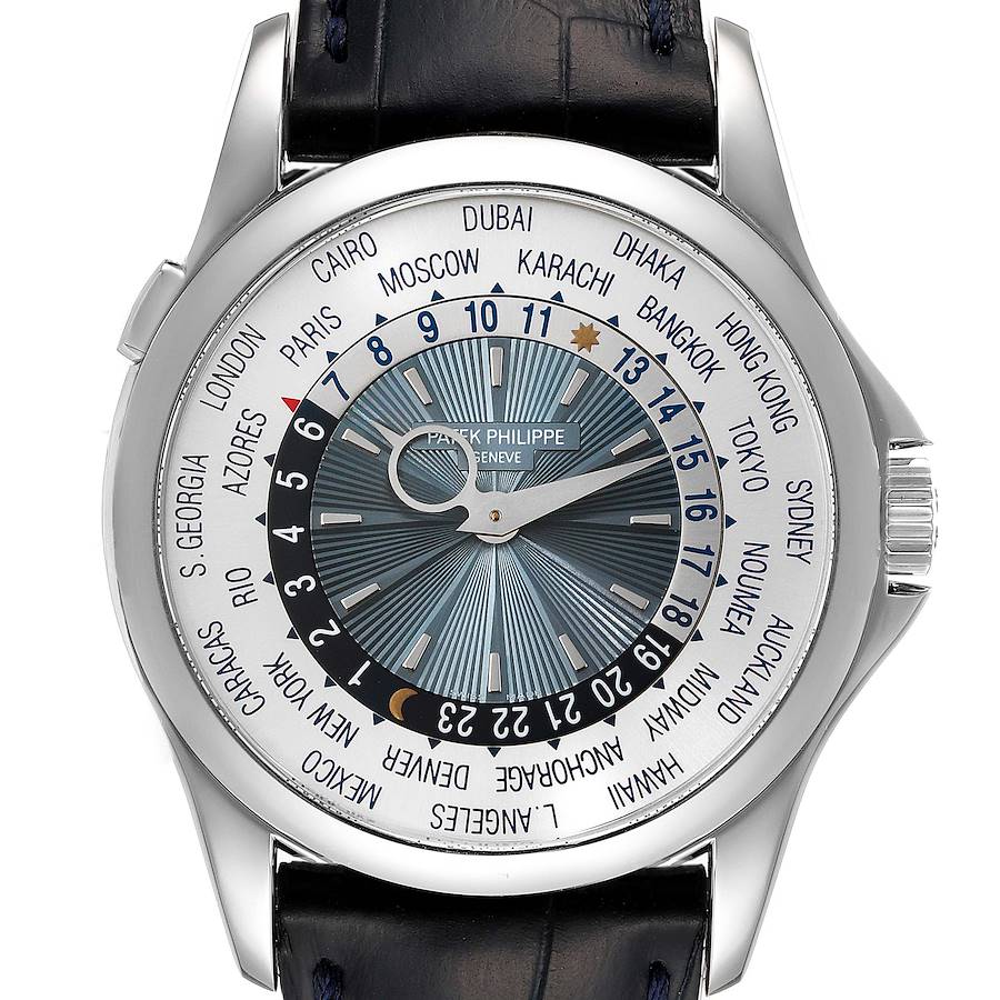 Patek Philippe World Time Complications Platinum Mens Watch 5130P