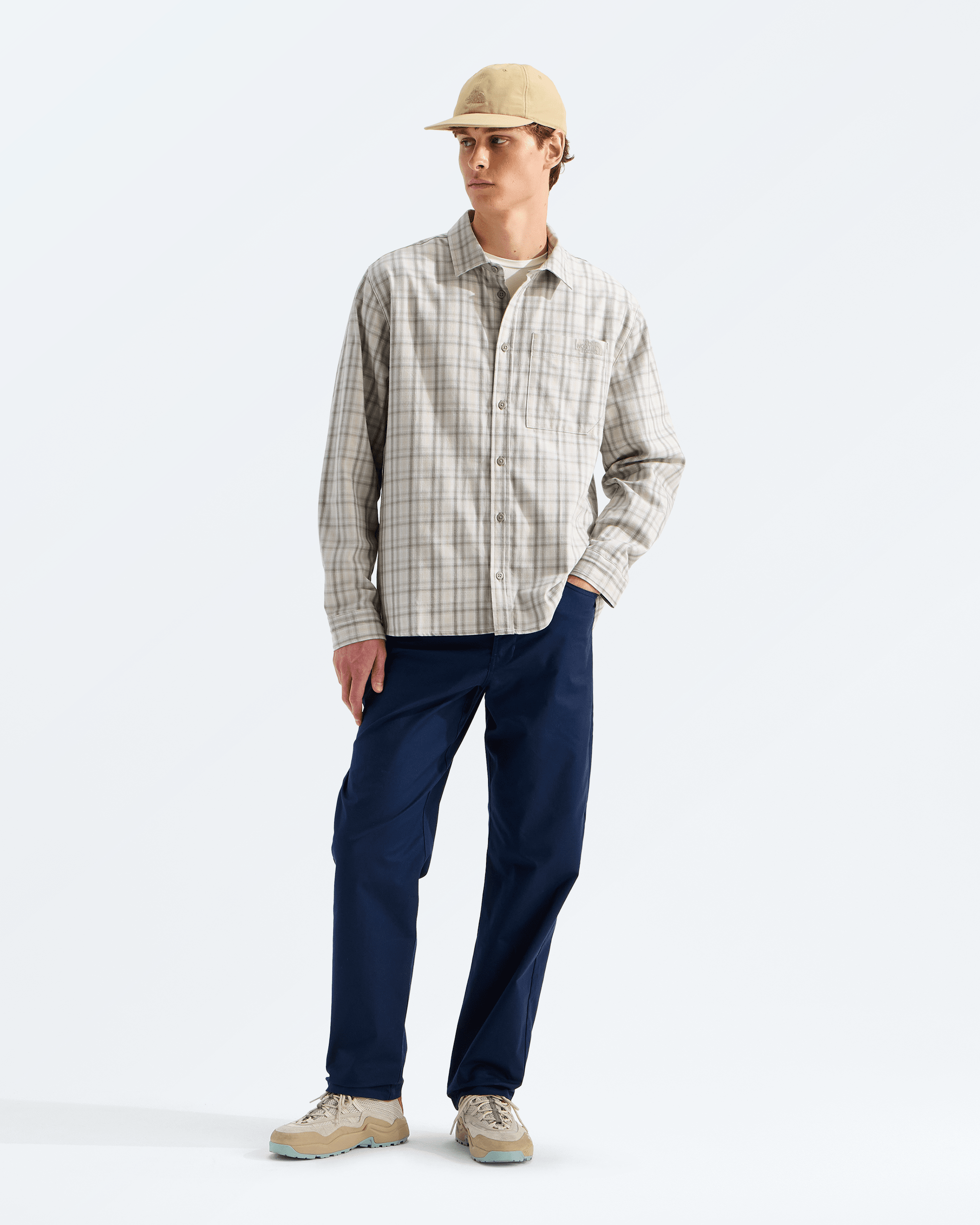 Men’s Mountain Falls Flannel Button-Down Long-Sleeve Shirt