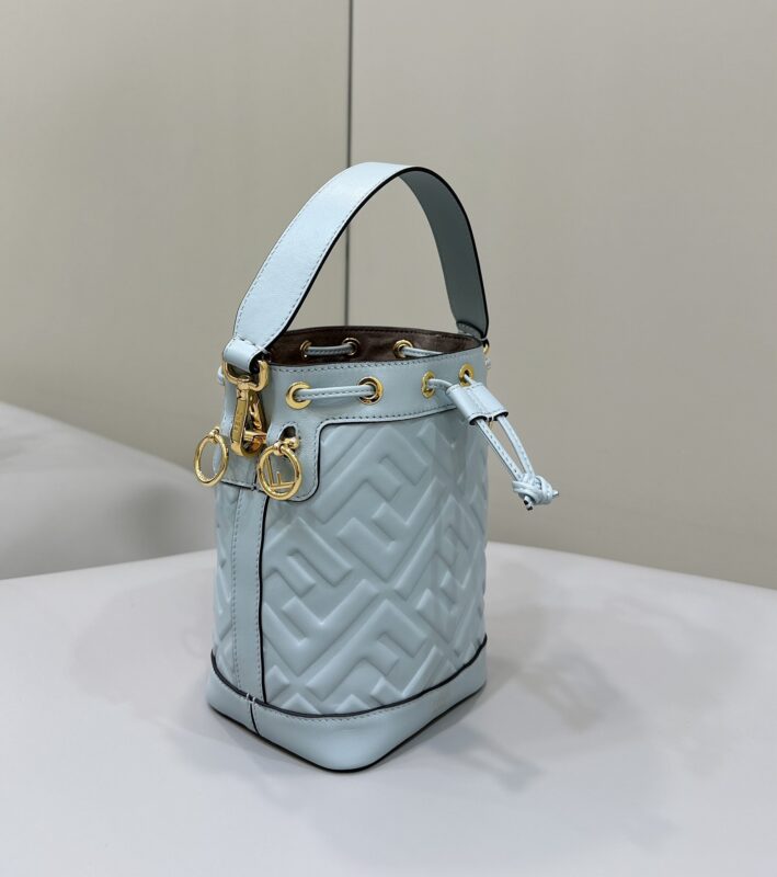 Replica Fendi Tresor Mini Bucket Blue