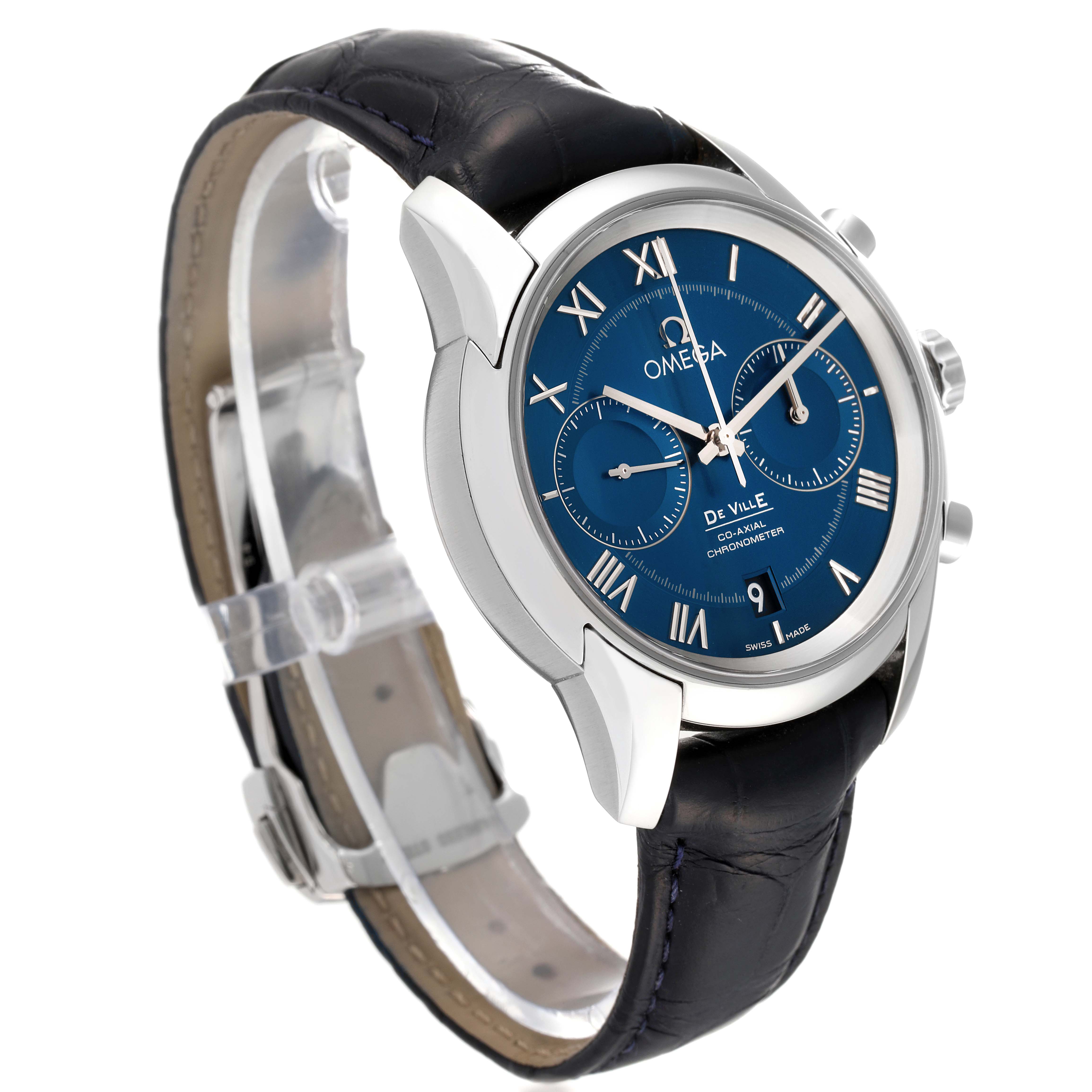 Omega DeVille 42 Blue Dial Steel Mens Watch 42.0 MM 431.13.42.51.03.001
