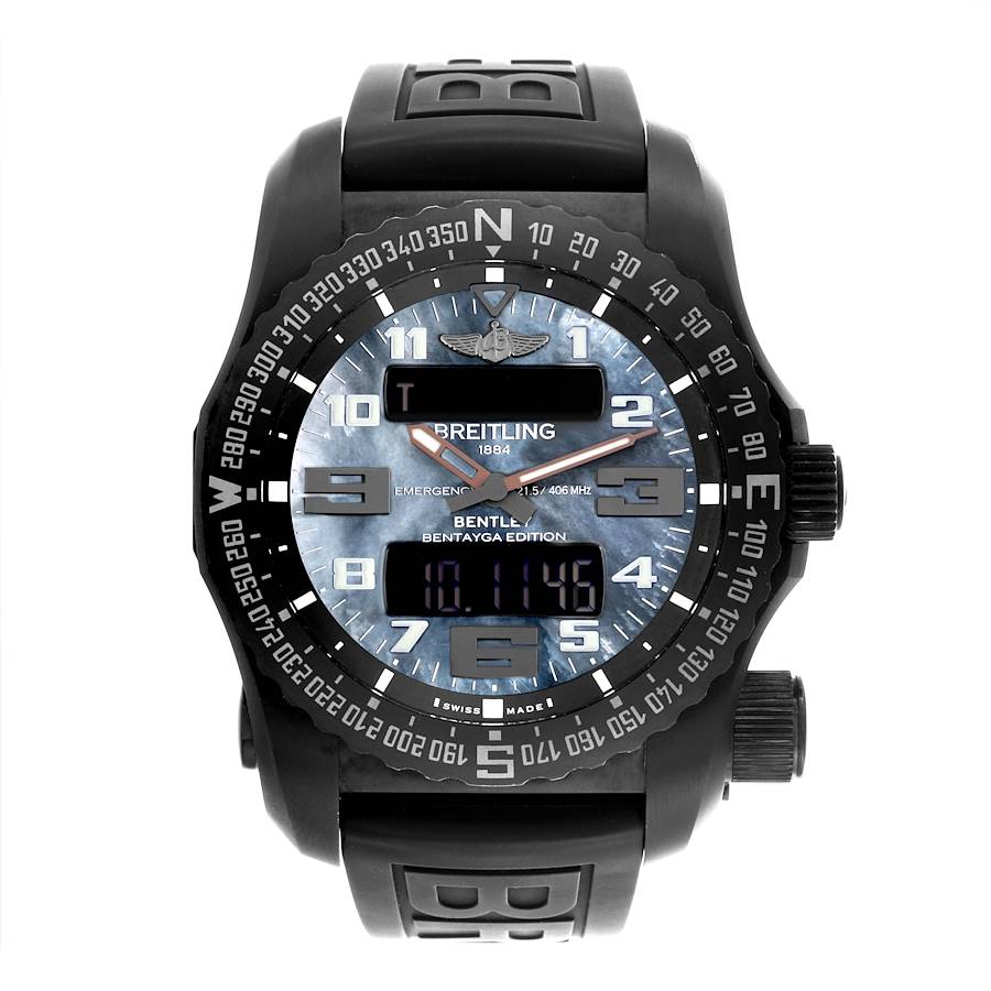 Breitling Emergency II Night Mission Mother Of Pearl Dial Titanium Watch V76325