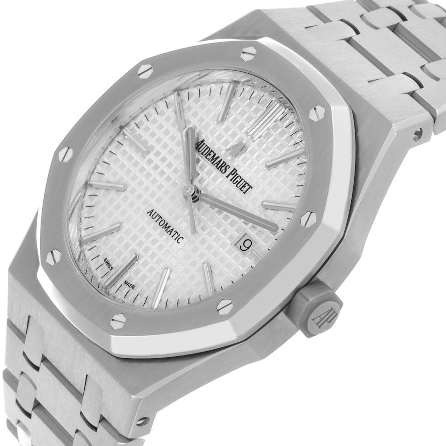 Audemars Piguet Royal Oak Silver Dial Steel Mens Watch 15400ST