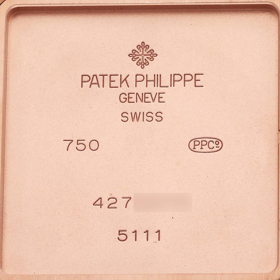 Patek Philippe Gondolo Rose Gold Silver Dial Mens Watch 5111 Papers