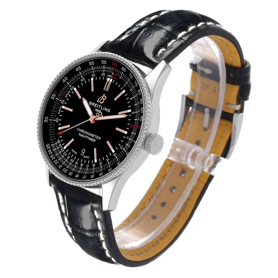 Breitling Navitimer 41 Black Dial Steel Mens Watch A17326