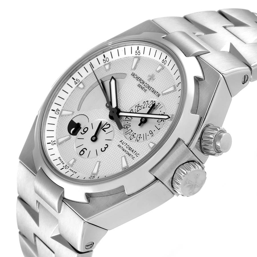 Vacheron Constantin Overseas Dual Time Silver Dial Mens Watch 47450
