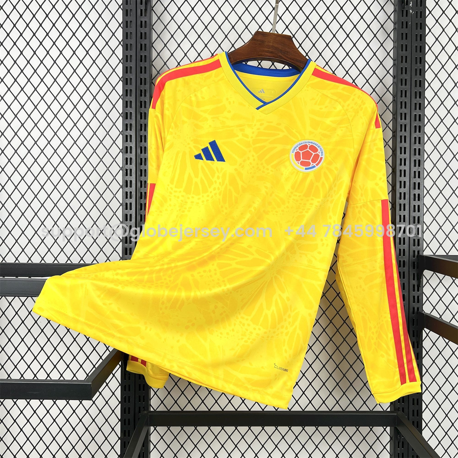 Colombia 2026 Home Long Sleeves Jersey - Fans Version