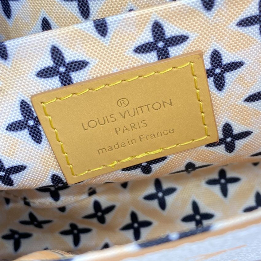 Replica Louis Vuitton Felicie Pochette White Apricot