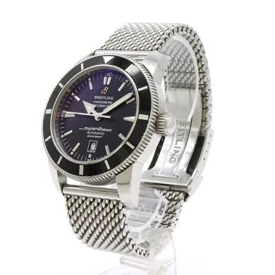 Breitling Superocean Heritage 46 Date SS Black Dial 200m Diver Men's AT Automatic Wristwatch A17320