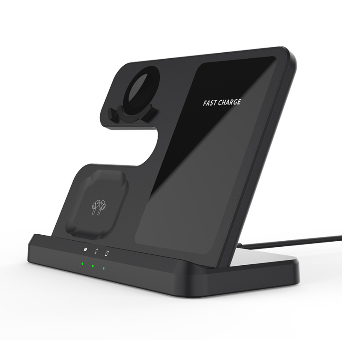 3-in-1 Fast Wireless Charging Dock for Phone Watch Earbuds