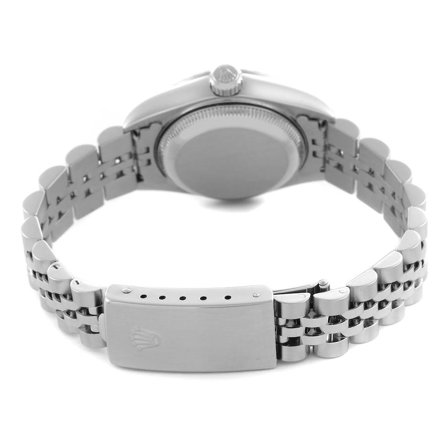 Rolex Date Blue Dial Jubilee Bracelet Steel Ladies Watch 79240 Papers