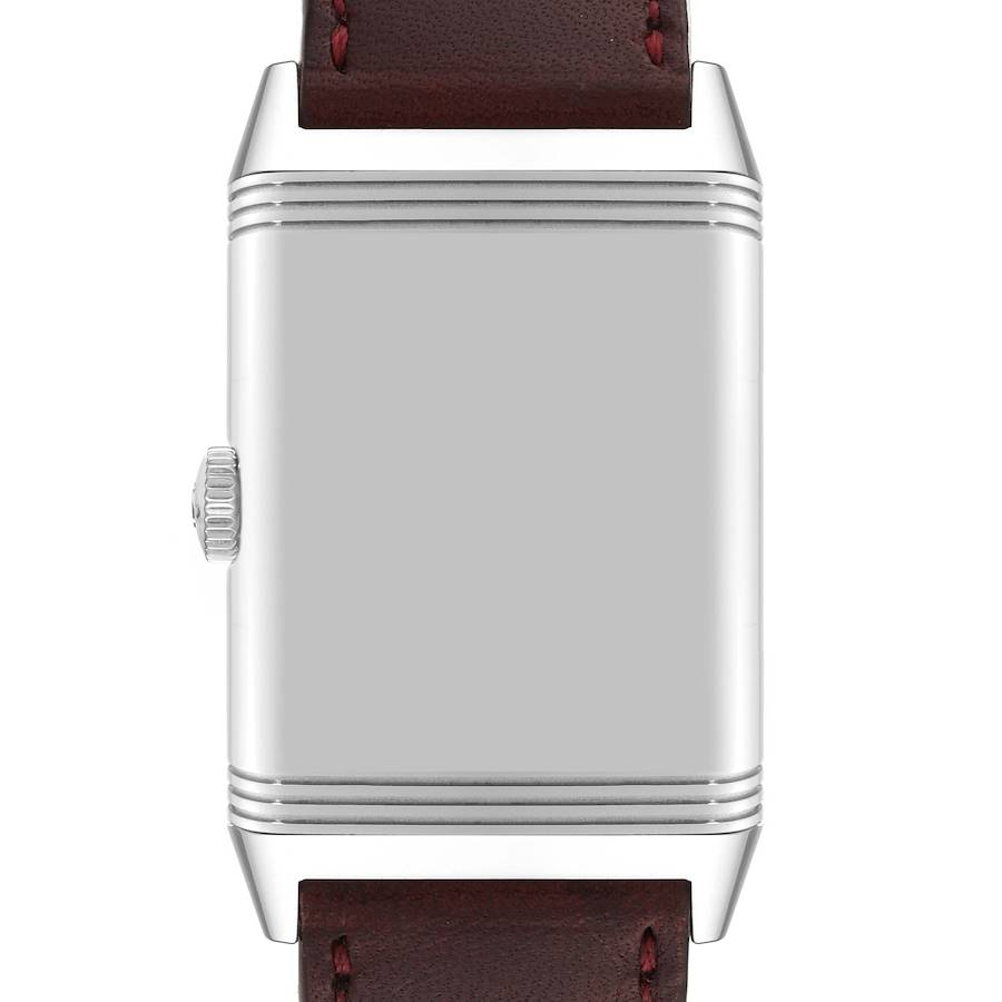 Jaeger LeCoultre Reverso Tribute Steel Mens Watch 214.8.62 Q397846J Card