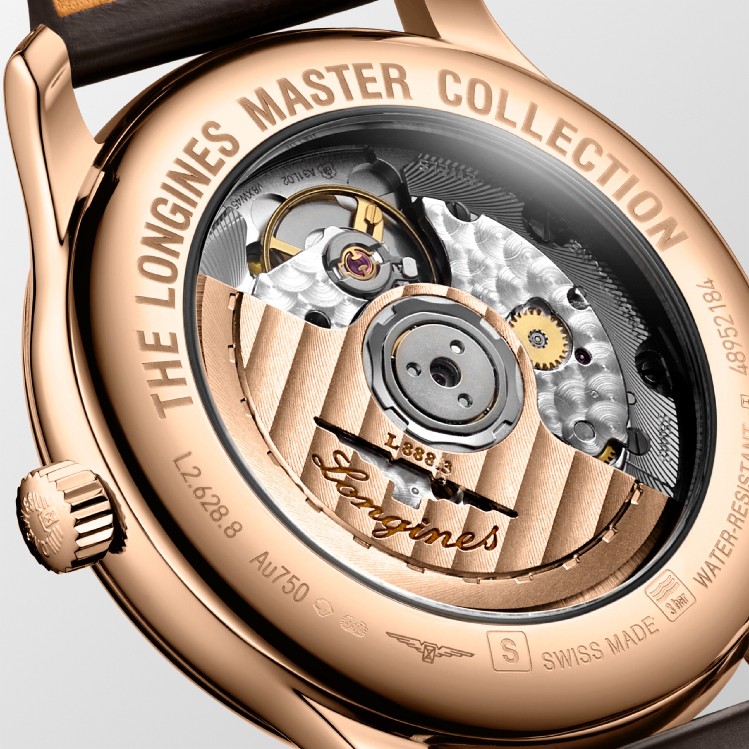 Longines Master Collection Rose gold automatic watch 38.5MML2.628.8.78.3