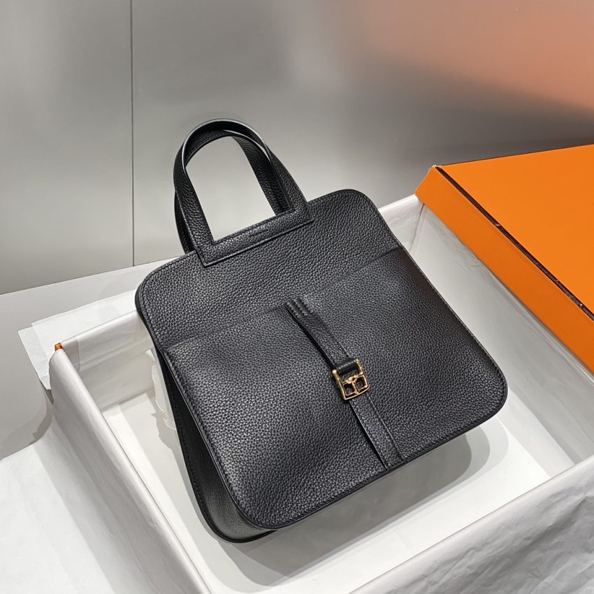 Replica Hermès Halzan Black