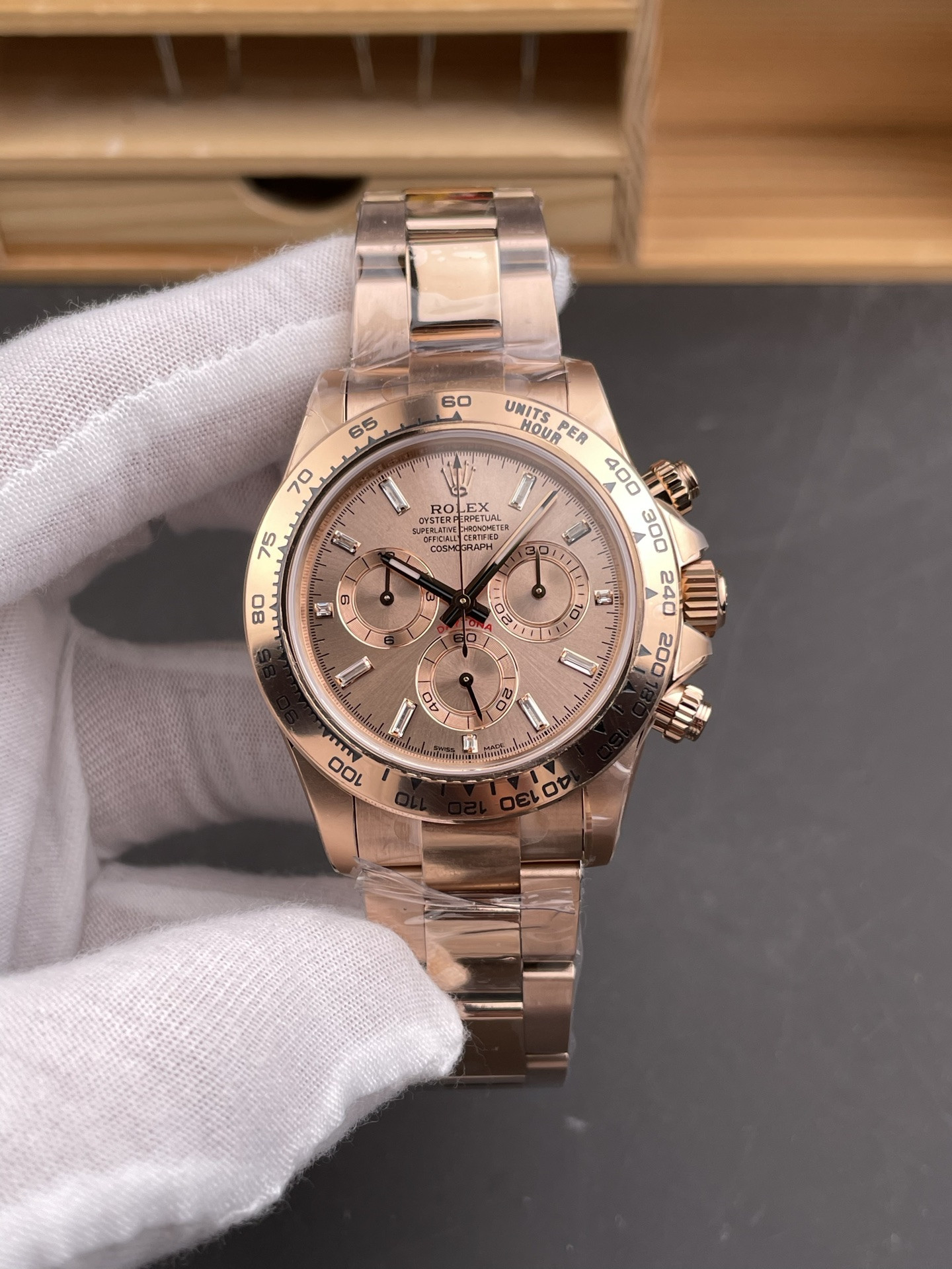 Pink Ice Daytona Pink Stone Dial