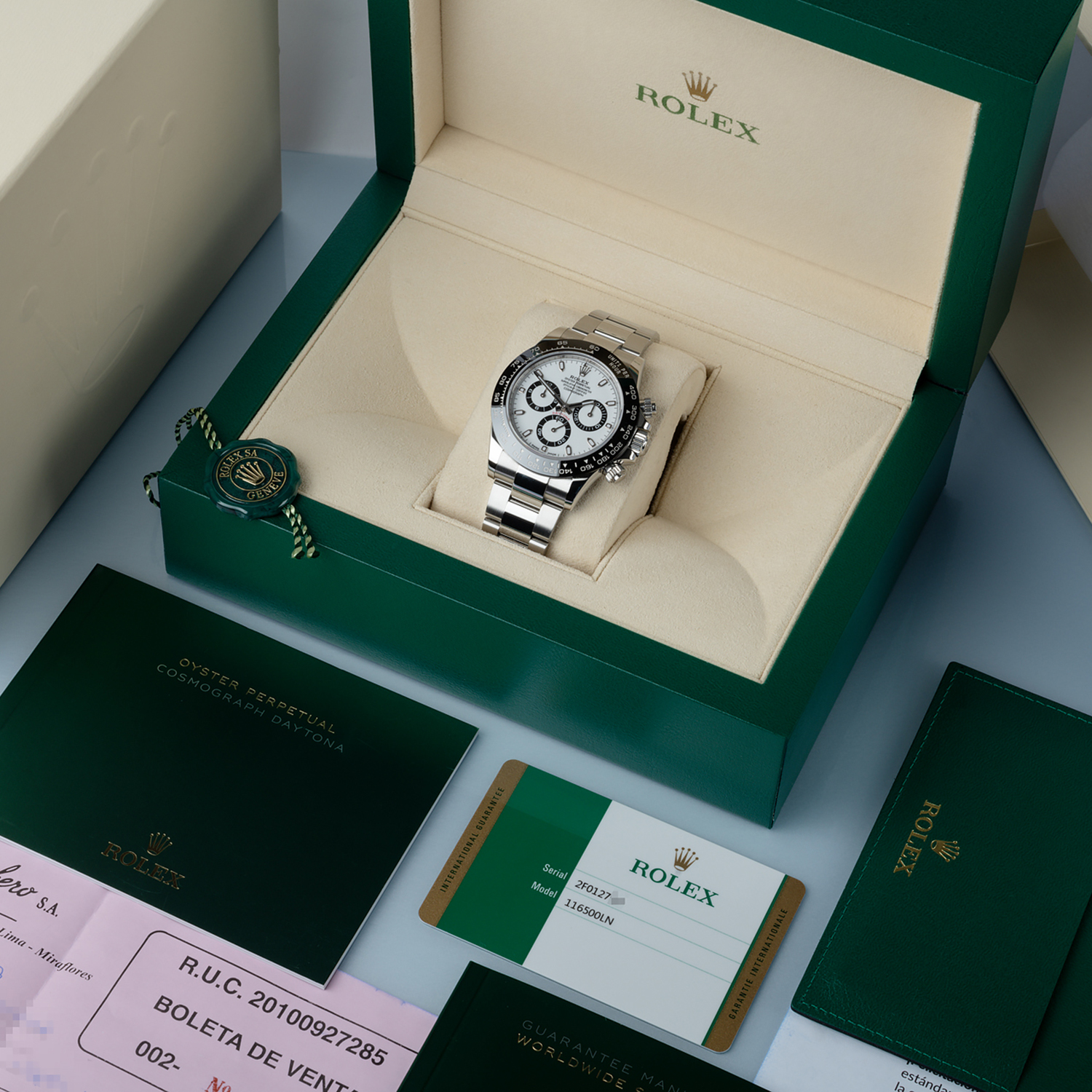 Rolex Cosmograph Daytona Black Dial Stainless Steel 116500ln-0002