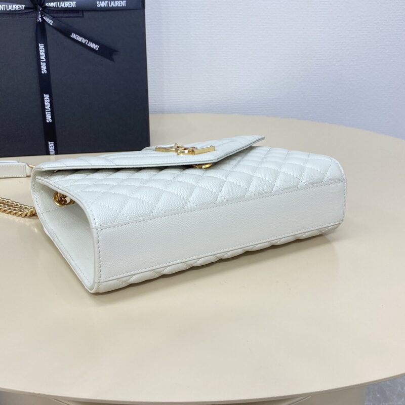 Replica YSL Envelope Crossbody White
